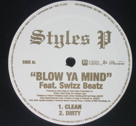 Styles P Feat. Swizz Beatz : Blow Ya Mind (12")