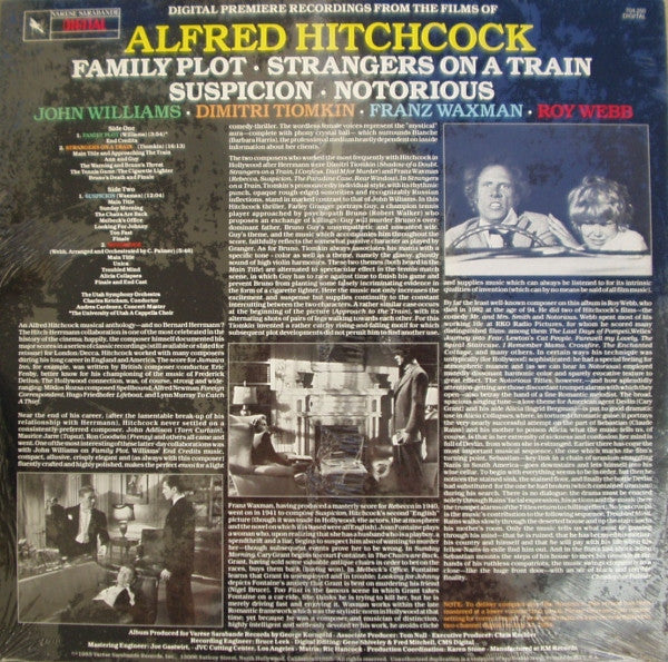John Williams (4) / Dimitri Tiomkin / Franz Waxman / Roy Webb : Music From Alfred Hitchcock Films (LP, Album)