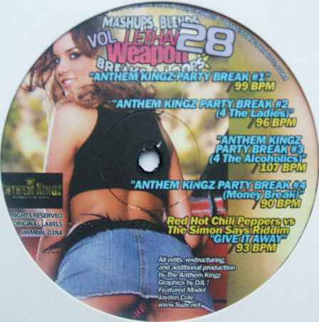 Various : Lethal Weapon Mashups, Blends, Breaks & Loops Vol. 28 (12")