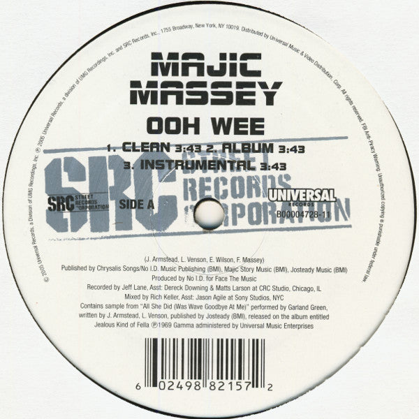 Majic Massey : Ooh Wee / I Got That (12")