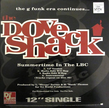 Twinz (2) / Dove Shack : Round & Round / Summertime In The LBC (2x12", Single, Promo)