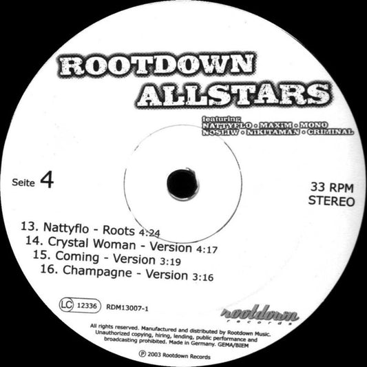 Various : Rootdown Allstars Volume 1 (2x12", Ltd)