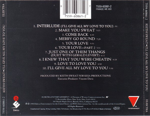 Keith Sweat : I'll Give All My Love To You (CD, Album)