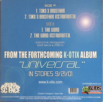 K-Otix : Take A Breather / The Word (12")