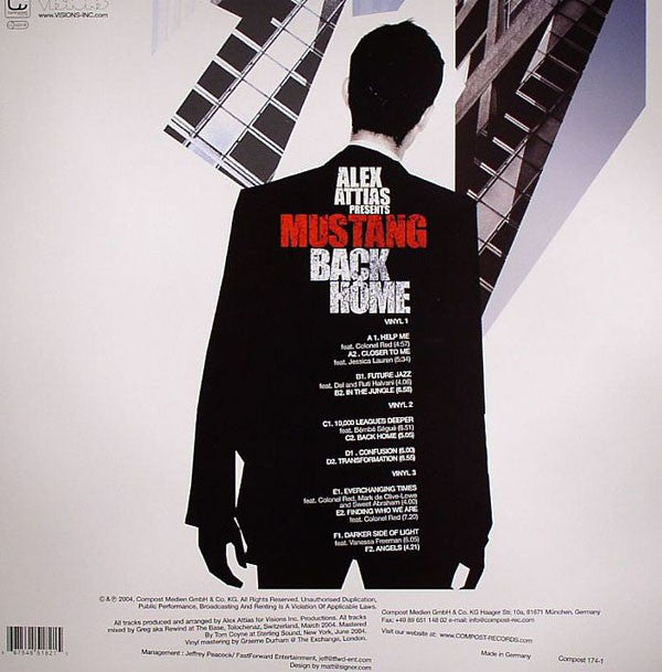 Alex Attias Presents Mustang : Back Home (3xLP, Album)
