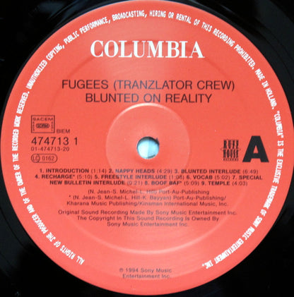 Fugees : Blunted On Reality (LP, Album, RP)