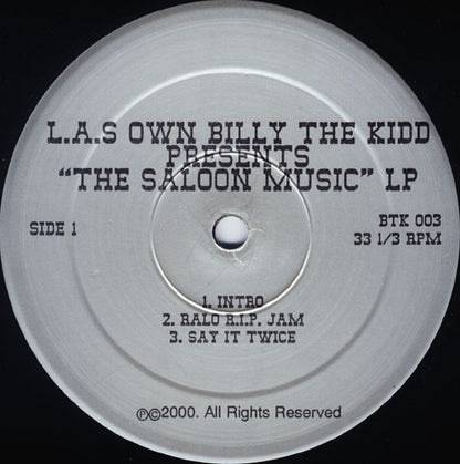 L.A.'s Own Billy The Kidd featuring Defari : L.A.s Own Billy The Kidd Presents... The Saloon Music LP (2xLP, Album)