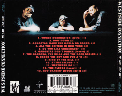 Westside Connection : Bow Down (CD, Album)