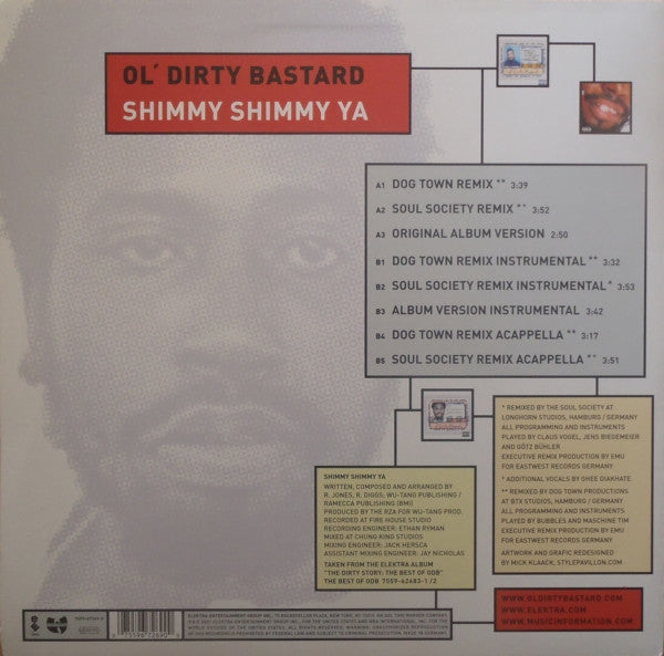 Ol' Dirty Bastard : Shimmy Shimmy Ya (12")