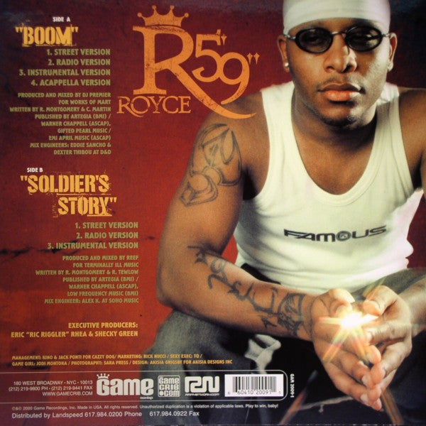 Royce Da 5'9" : Boom / Soldier's Story (12", Single)