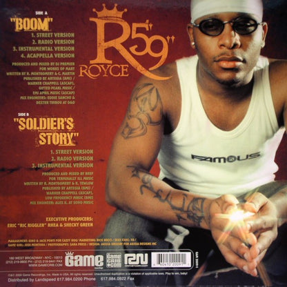 Royce Da 5'9" : Boom / Soldier's Story (12", Single)
