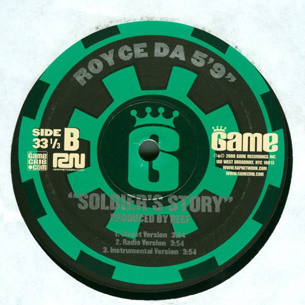 Royce Da 5'9" : Boom / Soldier's Story (12", Single)