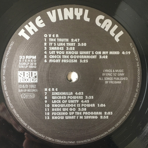 Eric "IQ" Gray : The Vinyl Call (LP, Album)