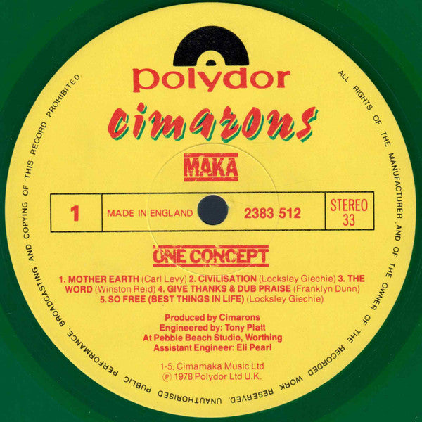 Cimarons* : Maka (LP, Album, Gre)