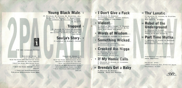 2pac : 2pacalypse Now (CD, Album, RE)