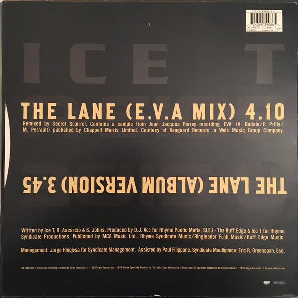Ice-T : The Lane (12", Single)