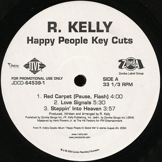 R. Kelly : Happy People Key Cuts (2xLP, Promo)