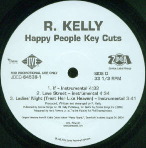 R. Kelly : Happy People Key Cuts (2xLP, Promo)