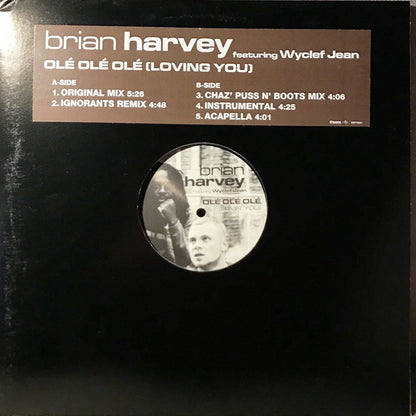Brian Harvey Feat. Wyclef Jean : Olé, Olé, Olé (Lovin' You) (12", Single)