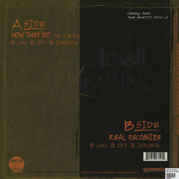Jo-Ell Quikman : How They Do (12")
