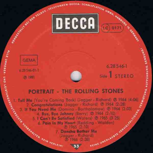 The Rolling Stones : Portrait (2xLP, Comp)