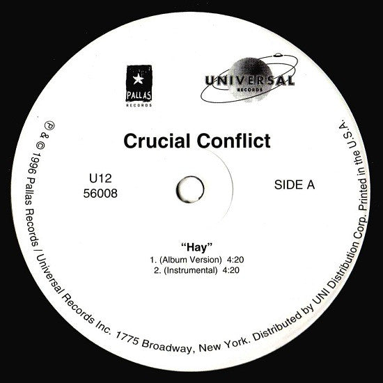 Crucial Conflict : Hay (12")
