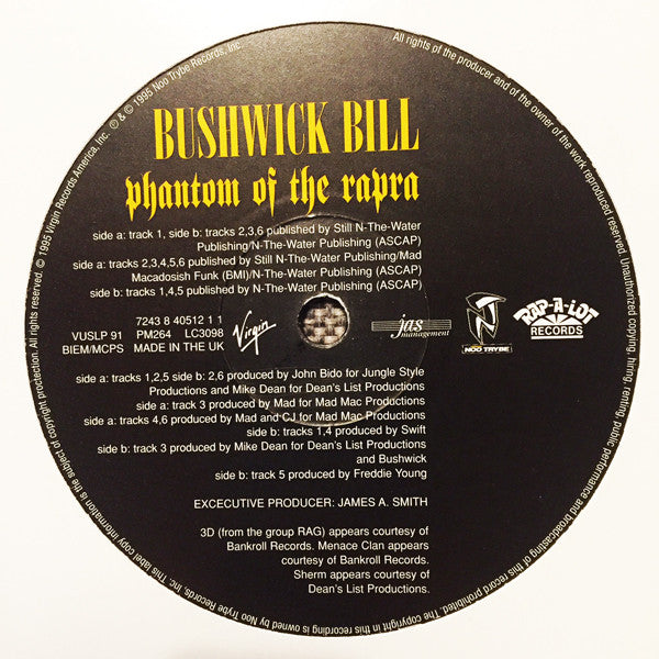 Bushwick Bill : Phantom Of The Rapra (LP, Album)