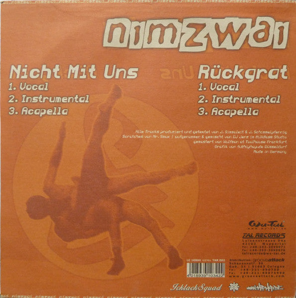 Nimzwai : Nicht Mit Uns / Rückgrat (12")