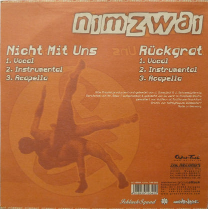 Nimzwai : Nicht Mit Uns / Rückgrat (12")