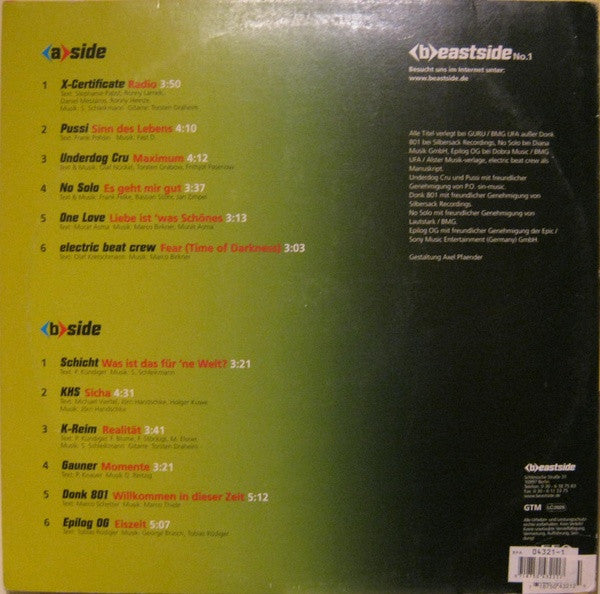 Various : <b>eastside No. 1 - Hip Hop Von Der Ostseite (LP, Comp)