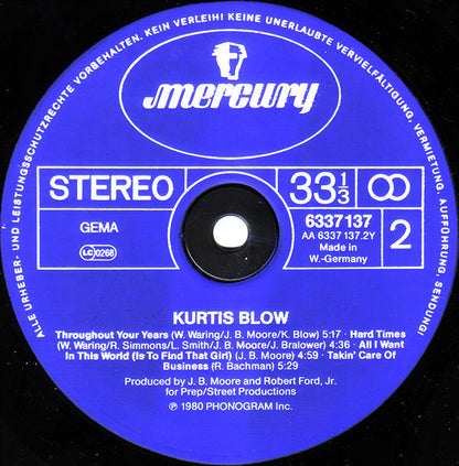 Kurtis Blow : Kurtis Blow (LP, Album)