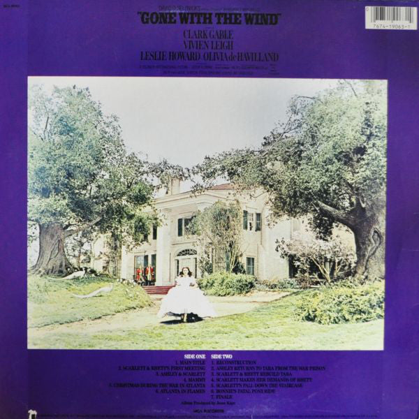 Max Steiner : Gone With The Wind (The Original Sound Track Album) (LP, Album, RE)