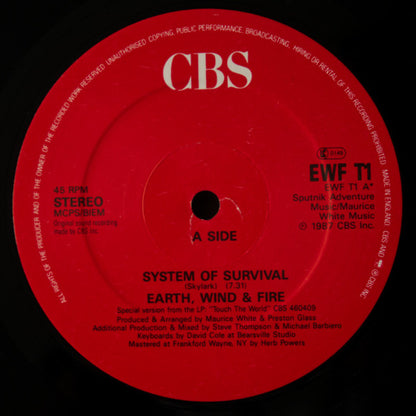 Earth, Wind & Fire : System Of Survival (12")