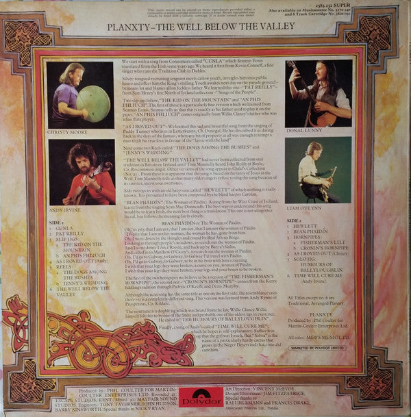 Planxty : The Well Below The Valley (LP, Album)