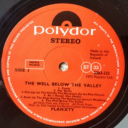 Planxty : The Well Below The Valley (LP, Album)
