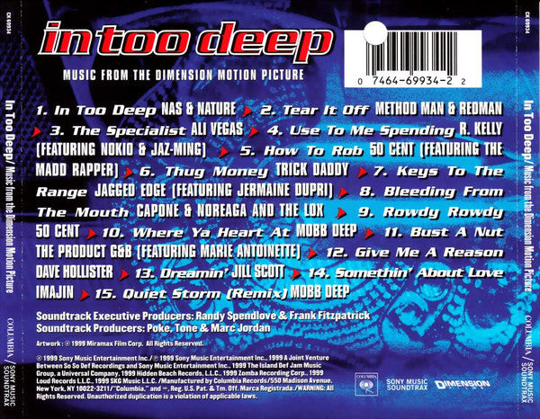 Various : In Too Deep - Music From The Dimension Motion Picture (CD)