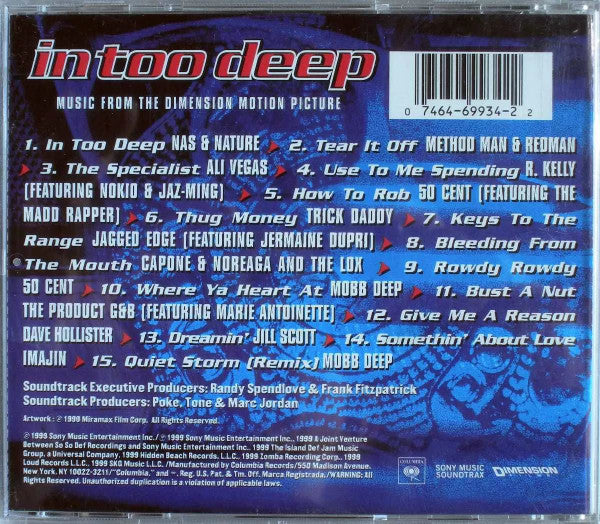 Various : In Too Deep - Music From The Dimension Motion Picture (CD)