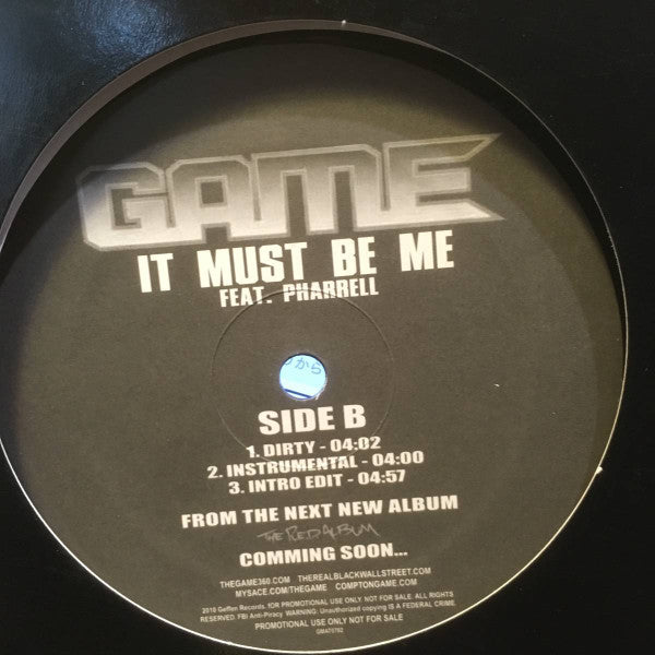 The Game (2) : Ain't No Doubt About It / It Must Be Me (12", Promo)