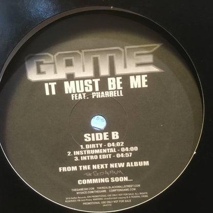 The Game (2) : Ain't No Doubt About It / It Must Be Me (12", Promo)