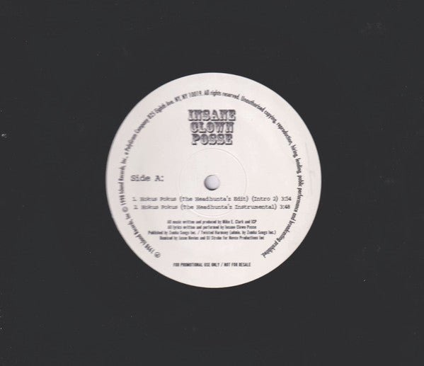 Insane Clown Posse : Hokus Pokus Remixed By Jason Nevins (12", Promo)
