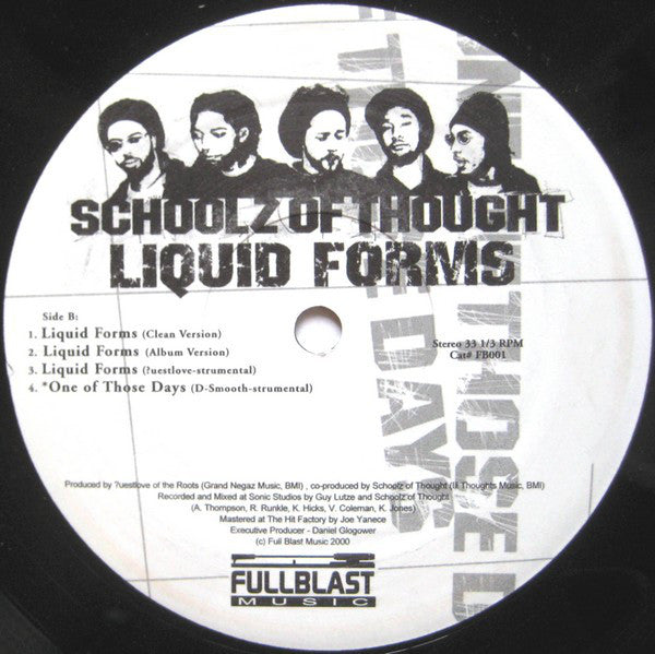 Schoolz Of Thought : One Of Those Days (12")