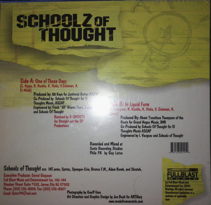 Schoolz Of Thought : One Of Those Days (12")