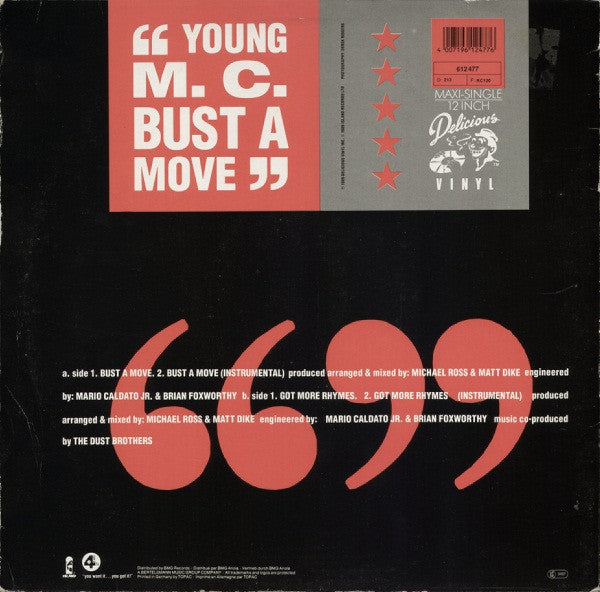 Young MC : Bust A Move (12", Maxi)