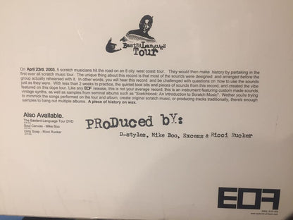 D-Styles, Mike Boo, Toadstyle, Excess (2), Ricci Rucker : Bastrd Language Tour Official Show Vinyl (12")