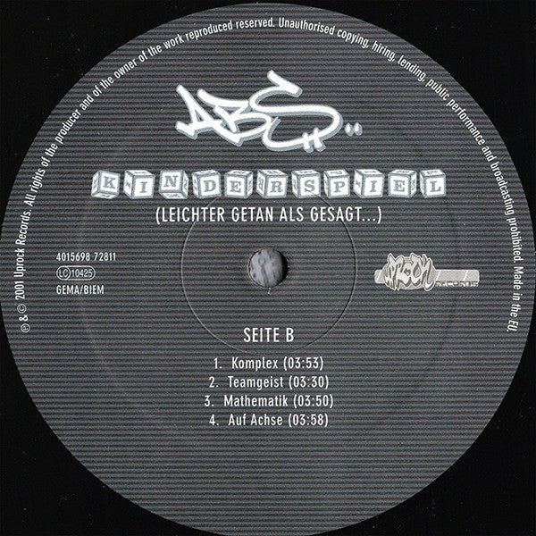 ABS (2) : Kinderspiel - Leichter Getan Als Gesagt... (2xLP, Album)