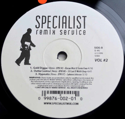 Various : Specialist Remix Service Vol. 2 (12", Comp)