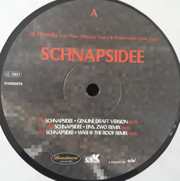 Thomilla Feat. Wasi & Dendemann : Schnapsidee (12")