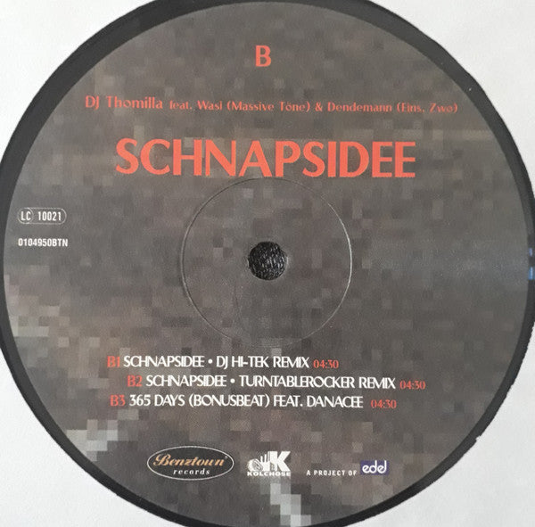 Thomilla Feat. Wasi & Dendemann : Schnapsidee (12")
