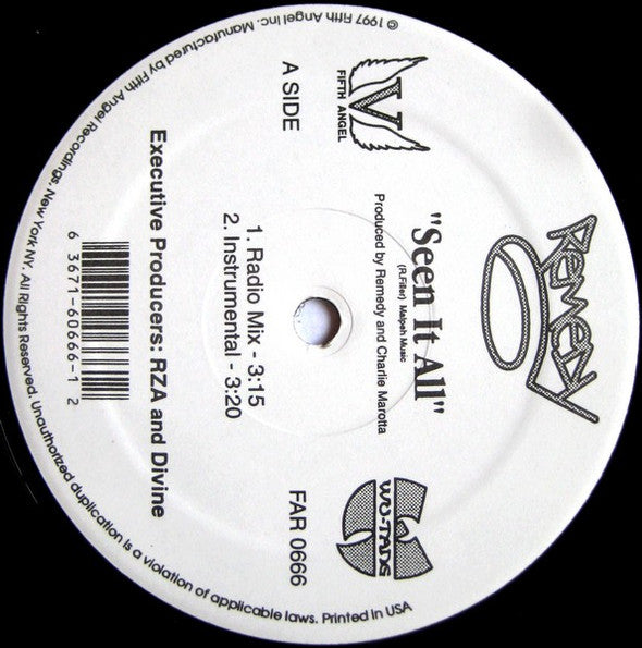 Remedy (3) : Seen It All / Everything Is Real (12")