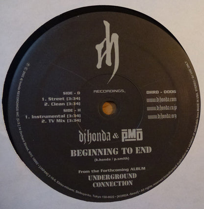 DJ Honda & PMD : Beginning To End (12", Sma)